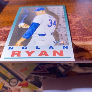 1992 fleer who’s next ? nolan Ryan baseball card 