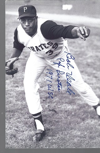 BOB VEALE PIRATES RED SOX AUTOGRAPHED 4X6 PHOTO