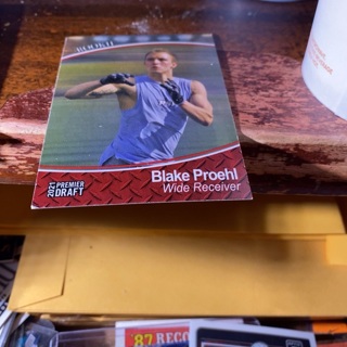 2021 sage premier draft blake proehl rookie football card 