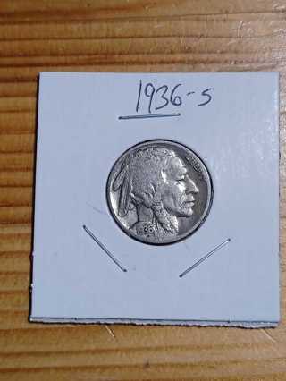 1936-S Buffalo Nickel! 3