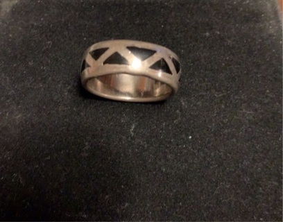 Native American pewter ring