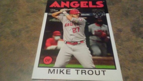 2021 TOPPS 35TH ANNIVERSARY MIKE TROUT ANGELS BASEBALL CARD# 86B-1