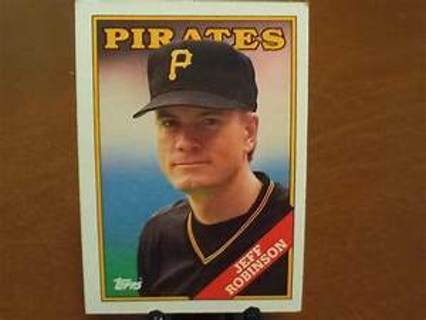 Jeff Robinson 1988 Topps Pittsburgh Pirates