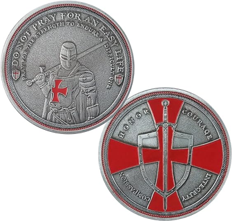 [NEW] Knights Templar Coin - ** Honor ** Religious Commemorative Collectible Motif Coin FREE S&H