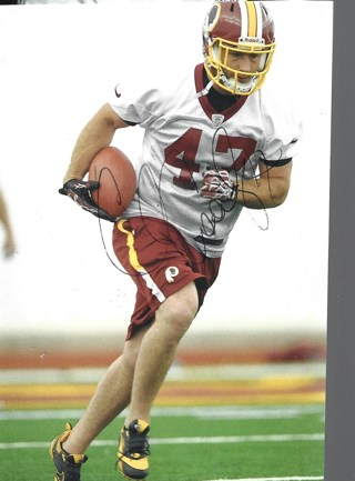 CHRIS COULEY REDSKINS AUTOGRAPHED 4X6 PHOTO