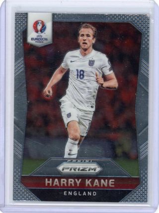 Harry Kane 2016 Panini Prizm UEFA England Soccer #56 Football Card Tottenham