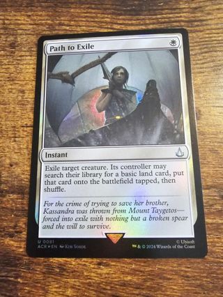 Magic the gathering mtg Path to Exile foil card Assassins Creed