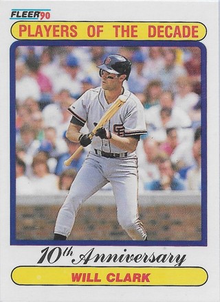 1990 Fleer #630B Will Clark '89 COR/321 total bases