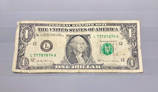 One Dollar Fancy Serial Number!