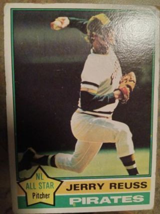 1976 TOPPS N.L. ALL STAR JERRY REUSS PITTSBURGH PIRATES BASEBALL CARD# 60