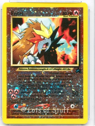 Pokemon Entei #34 Wizard Movie Promo Reverse Holo Rare 2001 Vintage B