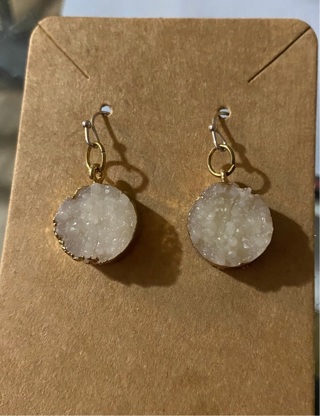 Druzy Quartz Earrings 