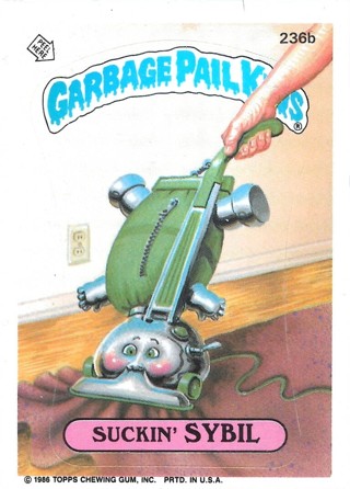 1986 Topps Garbage Pail Kids #236b Suckin' Sybil