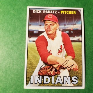 1967 - TOPPS BASEBALL CARD NO. 174 - DICK RADATZ- INDIANS - EXMT/NRMT.