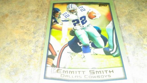 1999 TOPPS EMMITT SMITH DALLAS COWBOYS FOOTBALL CARD# 50 HALL OF FAMER