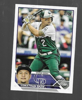 2023 TOPPS YONATHAN DAZA #122