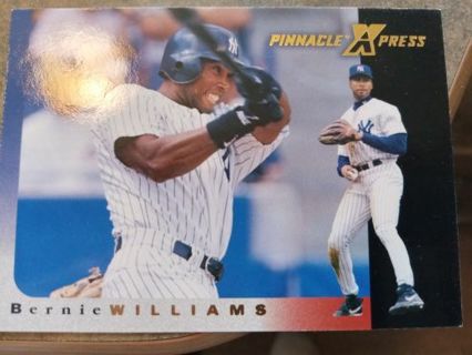 1997 PINNACLE XPRESS BERNIE WILLIAMS NEW YORK YANKEES BASEBALL CARD# 46