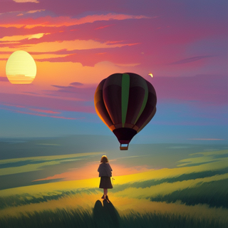 Listia Digital Collectible: sunset balloon ride
