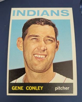 1964 Topps Gene Conley card Cleveland Indians