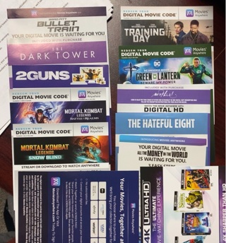 Lot of 11 Digital Codes