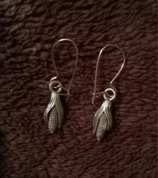 Ear of Corn wire earrings