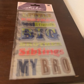 Sticko dimensional brother stickers 