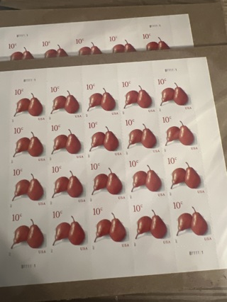 Ten 0.10 [Pears] Stamps. New and Unused! --Free To Ship--