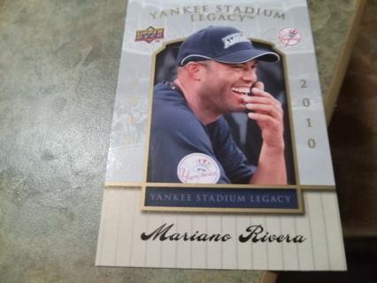 2008 UPPER DECK LEGACY NEW YORK YANKEES STADIUM CERTIFIED MARIANO RIVERA BASEBALL CARD# 49