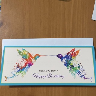 Hummingbirds Birthday Card 