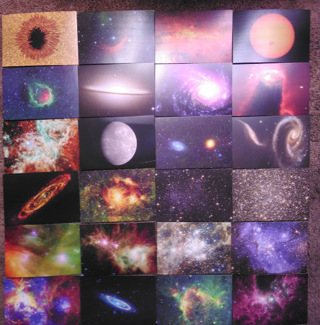 24 SPACE POSTCARDS Pictures of the Milky Way NASA Goddard Space Center (Un-Used)