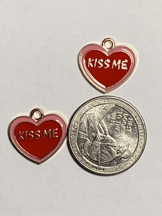 ♥♥VALENTINE’S DAY CHARMS~#24~SET 3~SET OF 2 CHARMS~FREE SHIPPING ♥♥