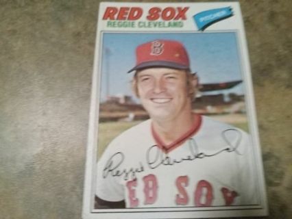 1977 TOPPS REGGIE CLEVELAND BOSTON RED SOX BASEBALL CARD# 613