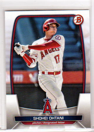 Shohei Ohtani, 2023 Bowman Baseball Card #51, Los Angeles Angels, (L1