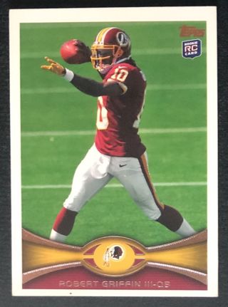 2012 TOPPS ROBERT GRIFFIN III ROOKIE CARD