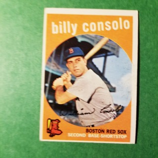 1959 - TOPPS EXMT - NRMT BASEBALL - CARD  NO. 112 - BILLY CONSOLO - RED SOX