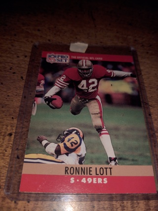 Two Card Lot football   Ronnie Lott 