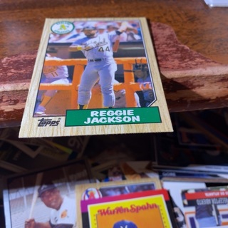 1987 topps traded Reggie Jackson baseball card 