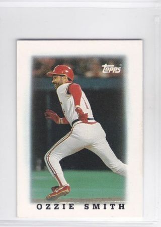 Ozzie Smith 1988 Topps Mini League Leaders St. Louis Cardinals