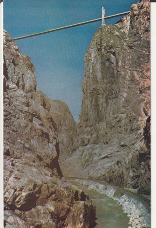 Vintage Unused Postcard: a: Royal Gorge, CO