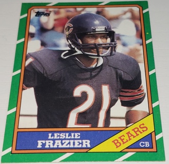 ♨️♨️ 1986 Topps Leslie Frazier Football card # 26 Chicago Bears ♨️♨️