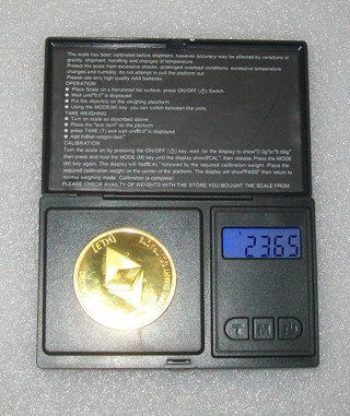 Gold Plated Ethereum Coin Limited Edition Collectible Coin