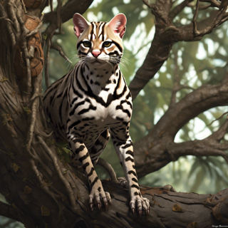 Listia Digital Collectible: Ocelot Ready to Pounce