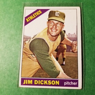 1966 - TOPPS BASEBALL CARD NO. 201 - JIM DICKSON - A'S