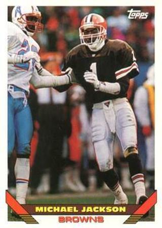 Michael Jackson 1993 Topps Cleveland Browns