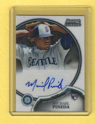 2011 Bowman Sterling Michael Pineda Autograph Auto Baseball Card