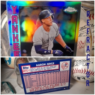 2019 Aaron Judge Chrome Refractor Topps Yankees