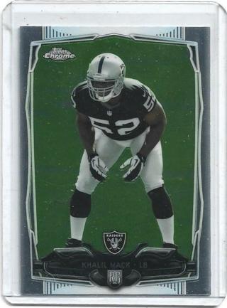 2014 TOPPS CHROME KHALIL MACK ROOKIE CARD