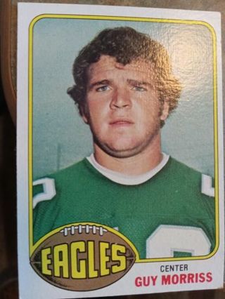 1976 TOPPS GUY MORRISS PHILADELPHIA EAGLES FOOTBALL CARD# 61