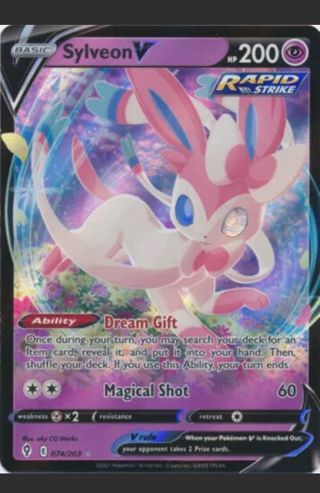 NM Sylveon V Pokemon card TCG