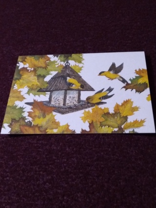 Notecard - Goldfinches